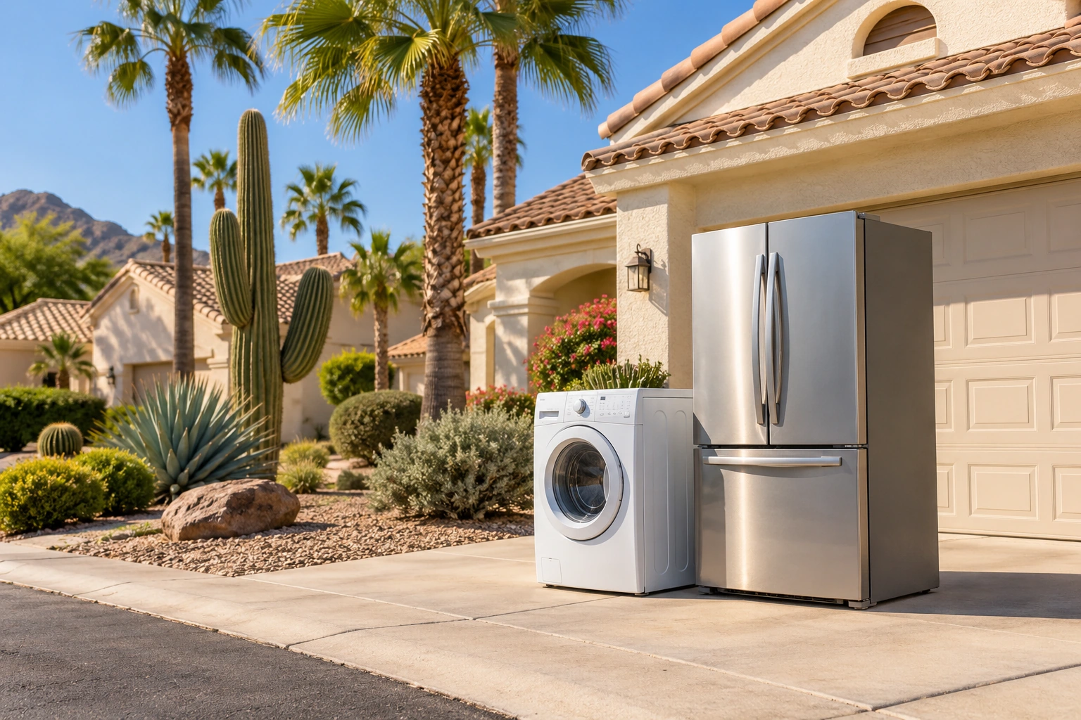 Appliance Removal items and equipment in an Arizona residential setting